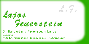 lajos feuerstein business card